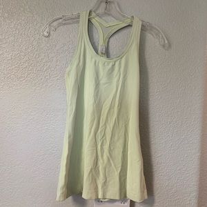 Lululemon Yellow Racerback Tank Top